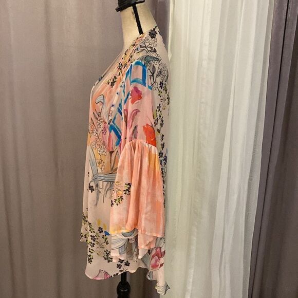 Saachi Floral Kimono Cardigan, one size - Picture 8 of 12